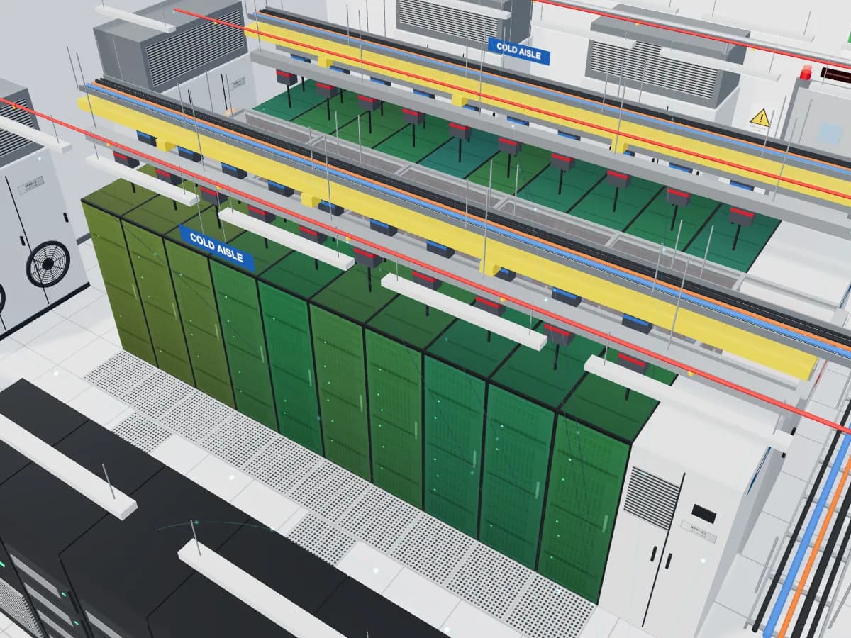 Thermal map of rack inlet temperatures